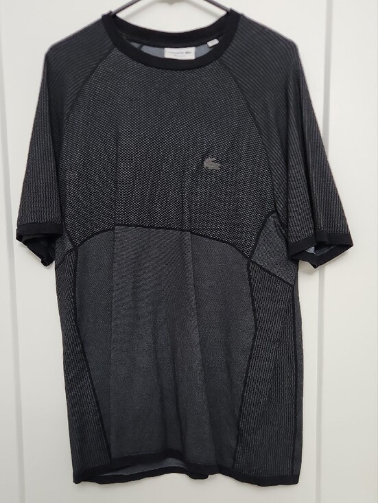 Lacoste Other - Lacoste Men's Short-Sleeve Crew Shirt in Charcoal Gray